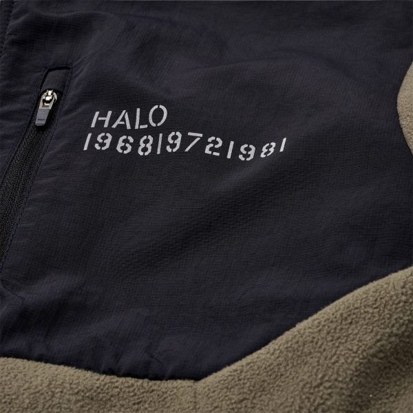 HALO Blocked Zip Fleece - Morel Details