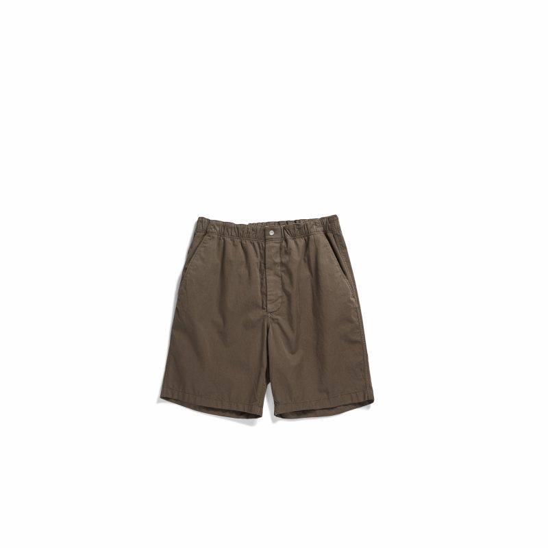 NORSE PROJECTS Ezra Twill Shorts - Green Front NORSE PROJECTS Ezra Twill Shorts - Green Front
