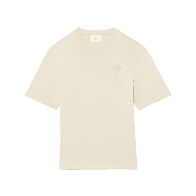 AMI PARIS Oversize De Coeur T-Shirt - Beige