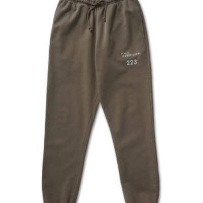 HALO Cotton Sweatpants - Major Brown Front