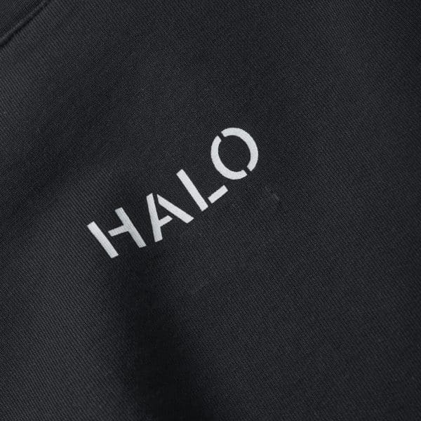 HALO Graphic Crewneck - Black Close Up