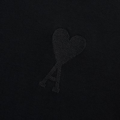 AMI PARIS Oversize Ami De Coeur T-shirt - Black Details