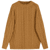 SUNFLOWER Cable Knit - Light Brown Front