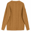 SUNFLOWER Cable Knit - Light Brown Back