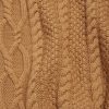 SUNFLOWER Cable Knit - Light Brown Close Up
