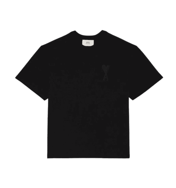AMI PARIS Oversize Ami De Coeur T-shirt – Black