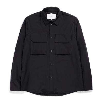 NORSE PROJECTS Jens Travel Light Shirt - Sort Front