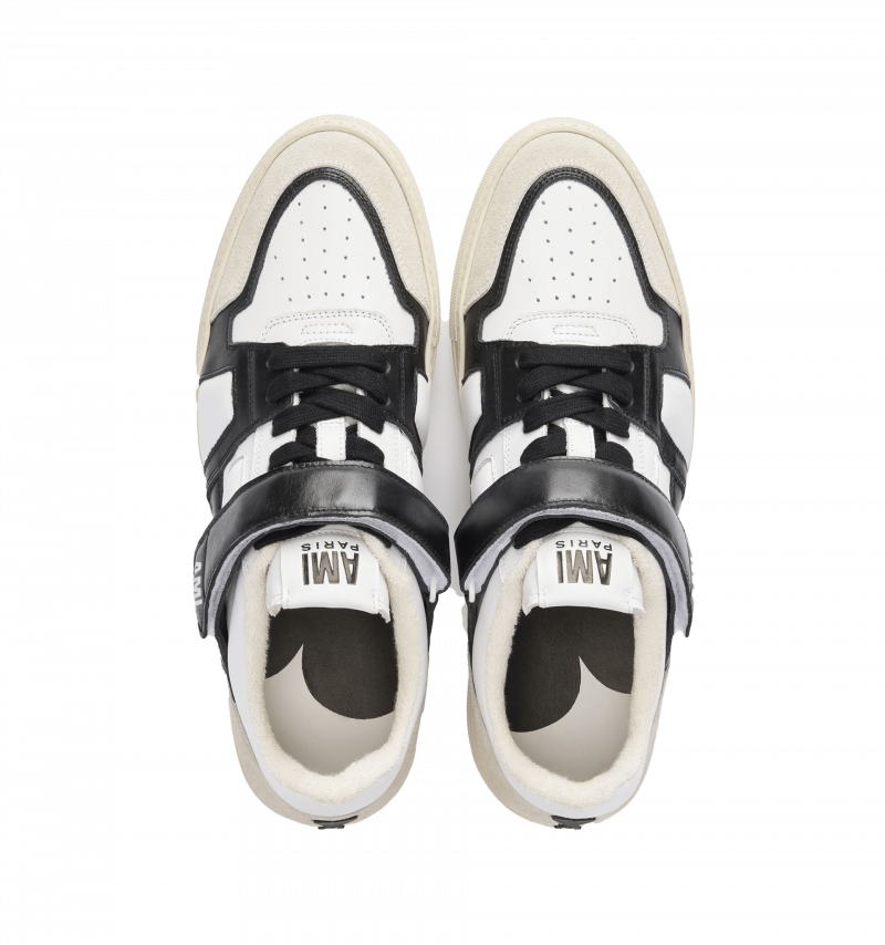 AMI PARIS Ami De Couer Low Top Sneakers - Hvid/Sort Top