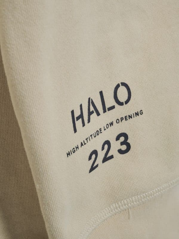 HALO Heavy Graphic Halfzip - Oyster Gray Details