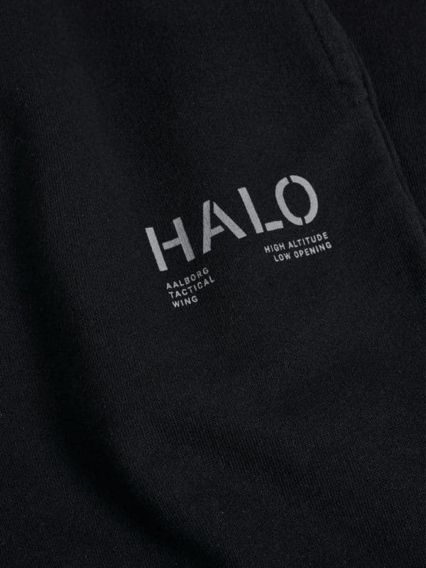 HALO Cotton Sweatpants - Black Details