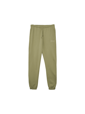 HALO Cotton Sweatpants - Gray Green Front