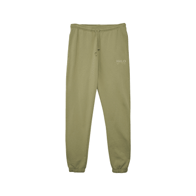 HALO Cotton Sweatpants - Gray Green Front