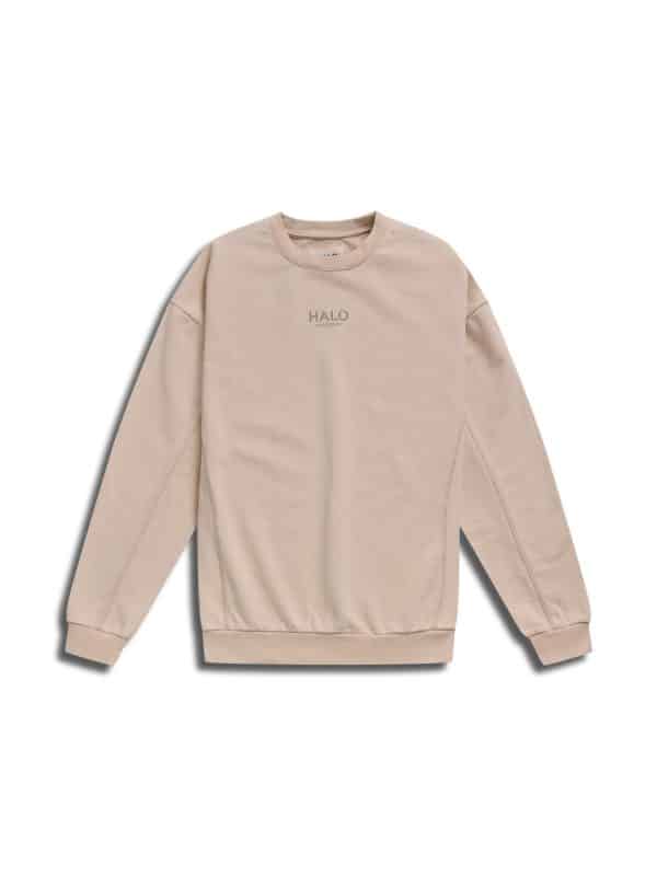 HALO Heavy Graphic Crewneck - Oyster Gray Front