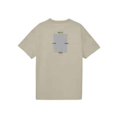 HALO Heavy Graphic Tee - Oyster Gray Back