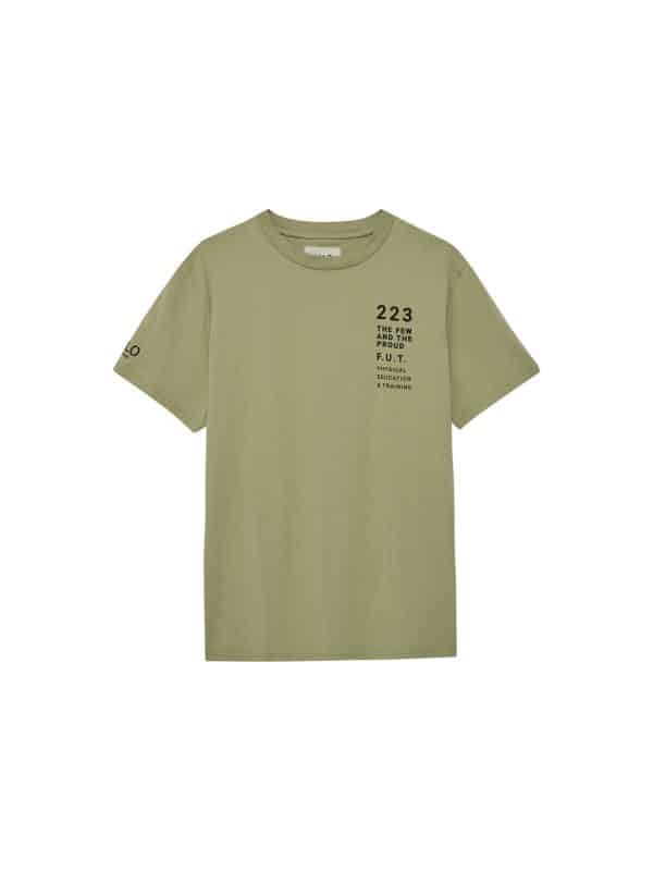 HALO Logo T-Shirt - Gray Green Front
