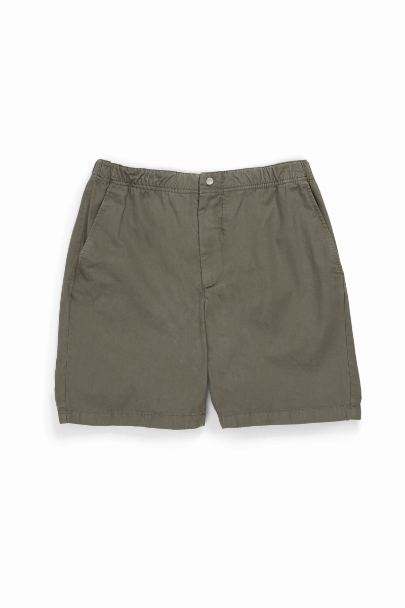 NORSE PROJECTS Ezra Light Twill Shorts - Dried Green Front