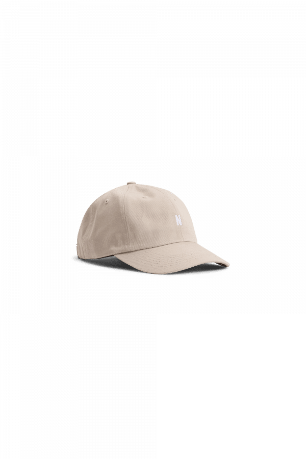 NORSE PROJECTS Twill Sports Cap - Marble White Side