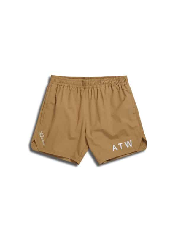 HALO Shorts - Tobacco Brown Front