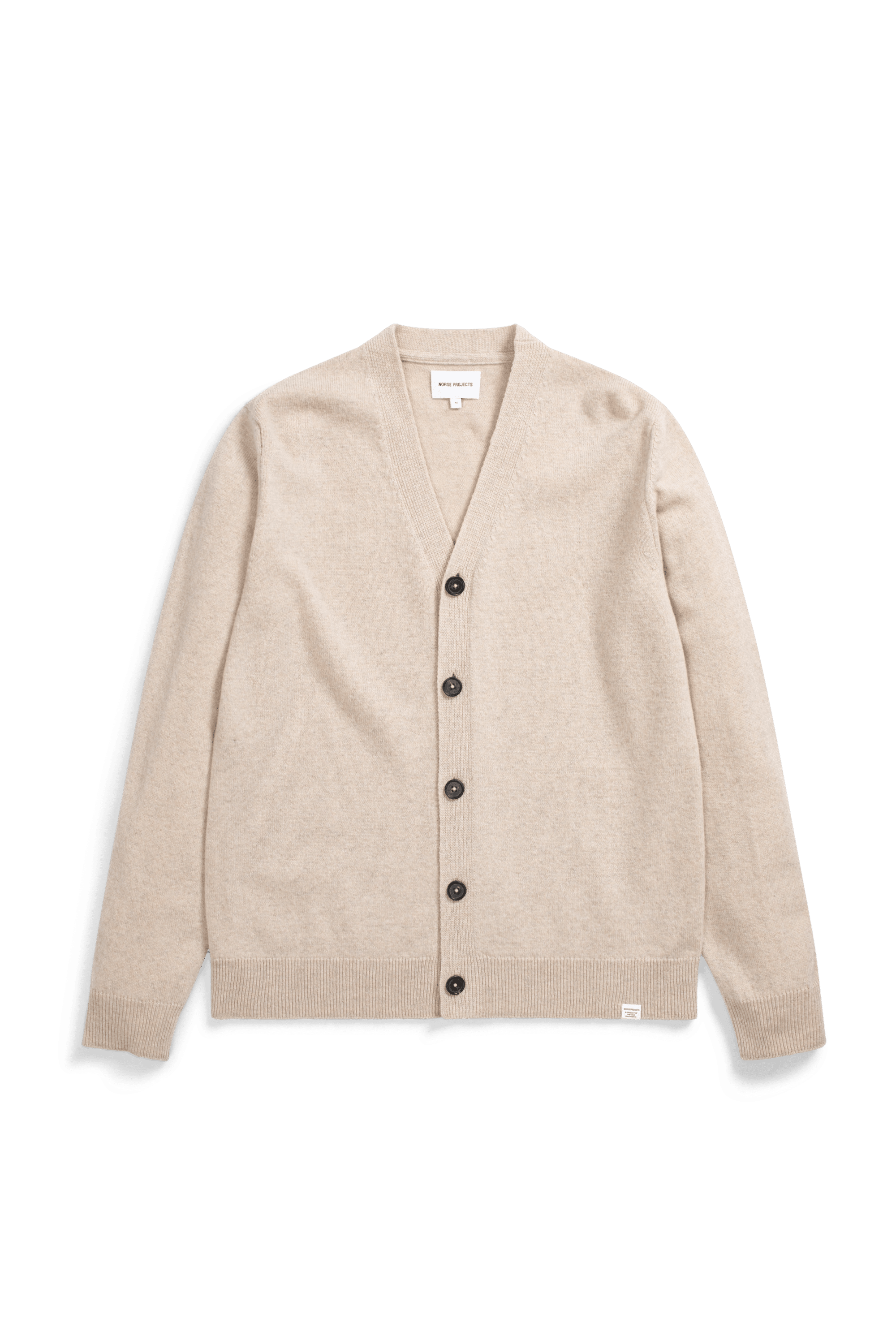 NORSE PROJECTS Adam Lambswool Cardigan - Oatmeal