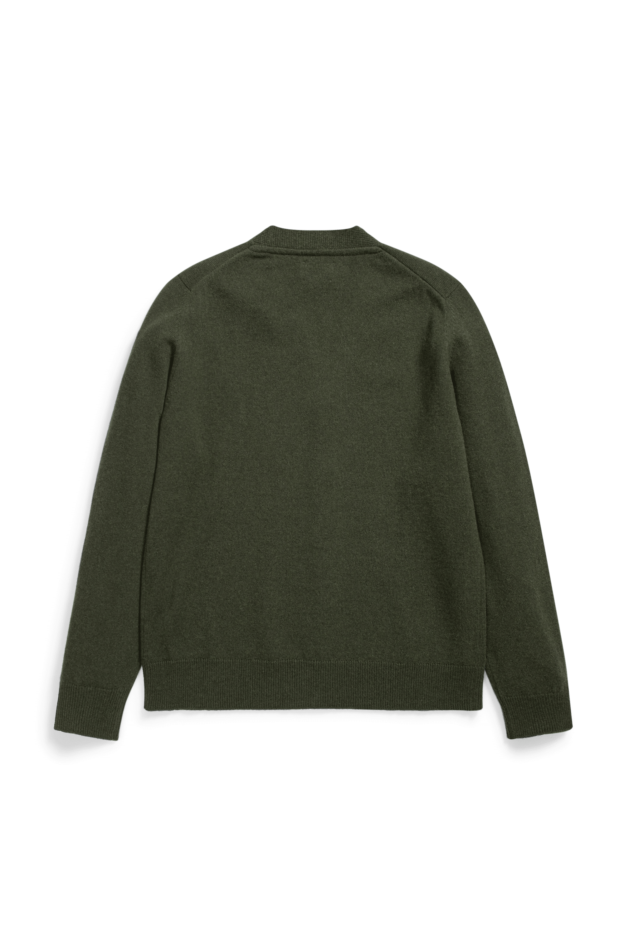 NORSE PROJECTS Adam Lambswool Cardigan - Army Green Back