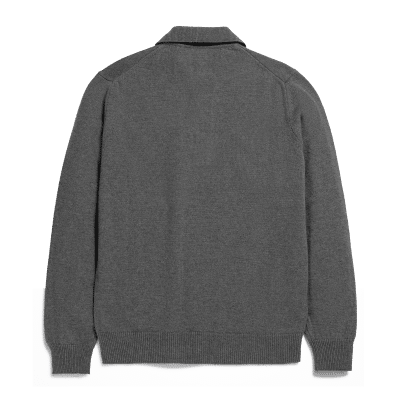 NORSE PROJECTS Marco Merino Lambswool Polo - Grey Back