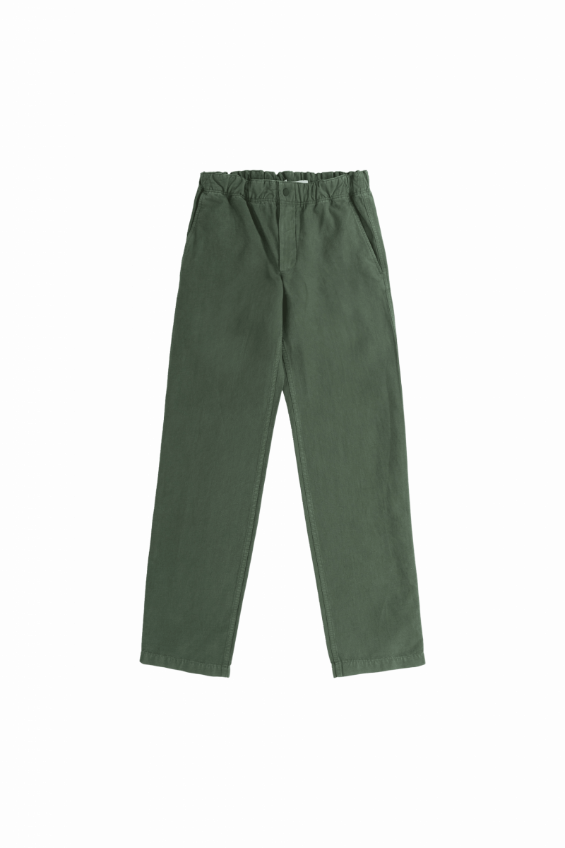 NORSE PROJECTS Ezra Cotton Linen Trousers - Spruce Green