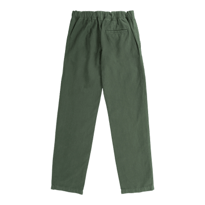 NORSE PROJECTS Ezra Cotton Linen Trousers - Spruce Green Back