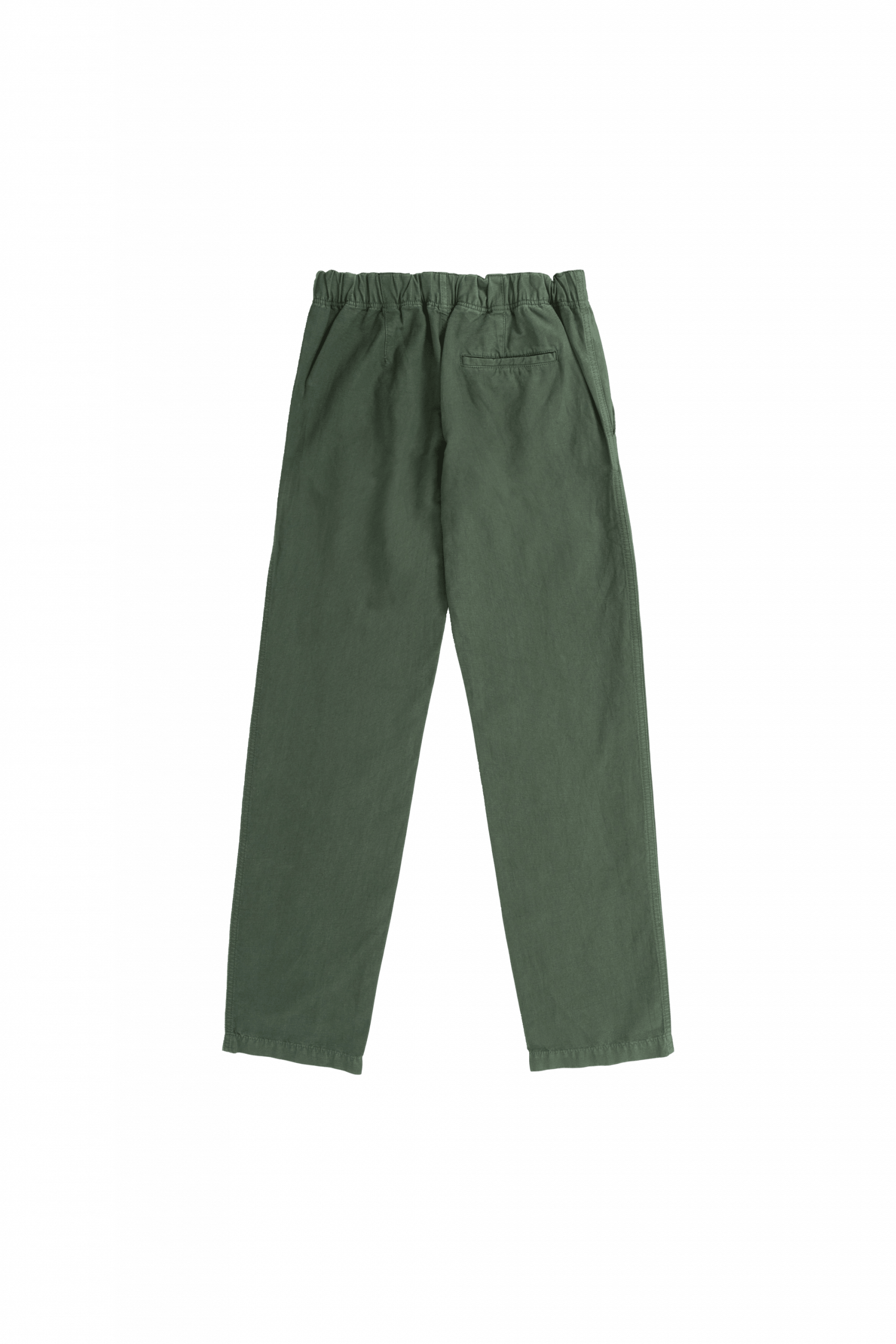 NORSE PROJECTS Ezra Cotton Linen Trousers - Spruce Green Back