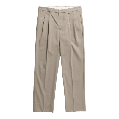 NORSE PROJECTS Benn Wool Pleated Trousers - Light Khaki