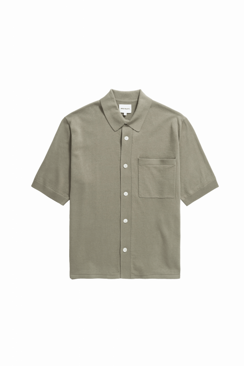 NORSE PROJECTS Rollo Cotton Linen Polo - Clay