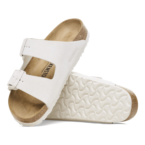 BIRKENSTOCK Arizona Suede Regular - Antique White Sole