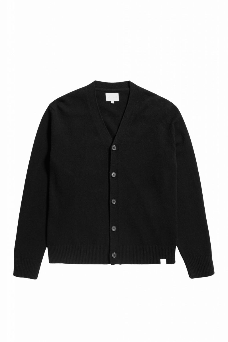 NORSE PROJECTS Merino Lambswool Cardigan - Black
