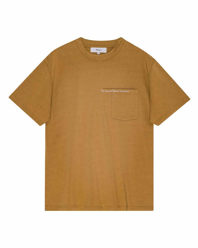 PALMES Pocket T-Shirt - Mahogny