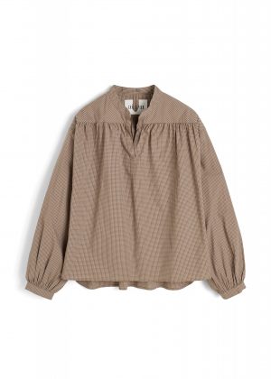 Aiayu Heaven Check Shirt - Mix Fossil