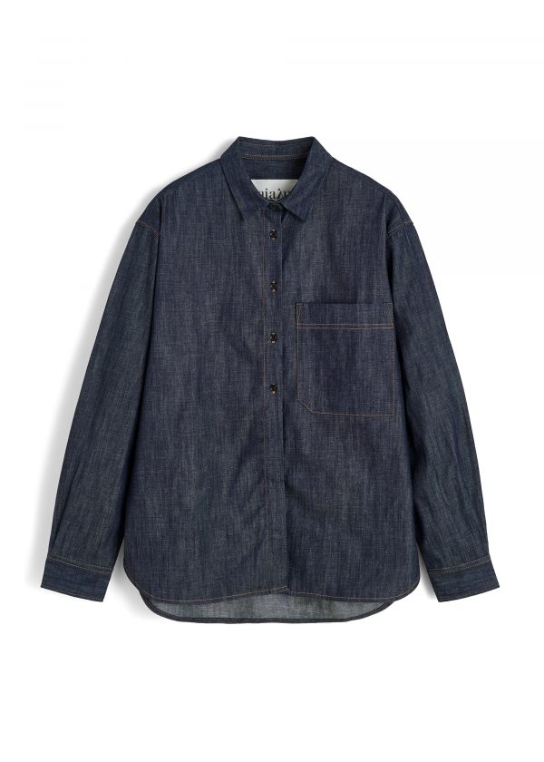 AIAYU Lynette Shirt Denim - Classic Blue