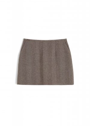AIAYU Mini Skirt - Herringbone