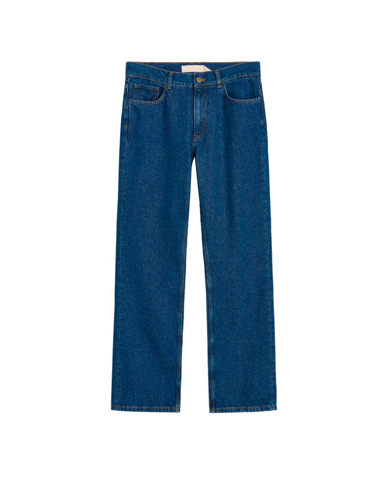 Cooper Highwaist Straight Jeans - Mid Blue