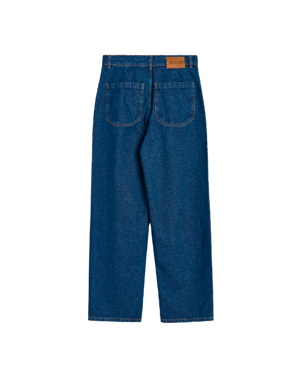 AIAYU Carlo Midwaist Wide Jeans - Mid Blue - Billede 2