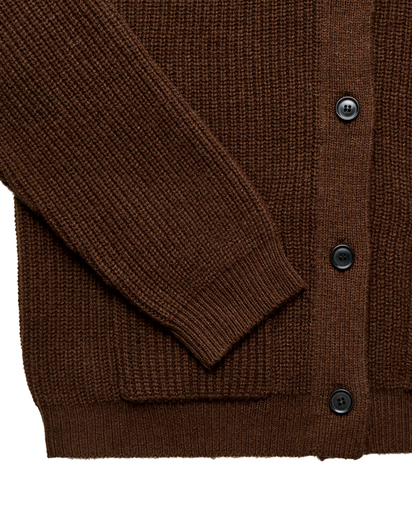 AIAYU Bine Cardigan - Dark Brown - Billede 2