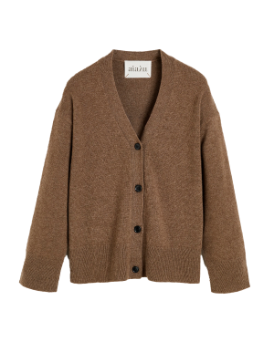 Aiayu Flora Cardigan - Pure Dark Brown