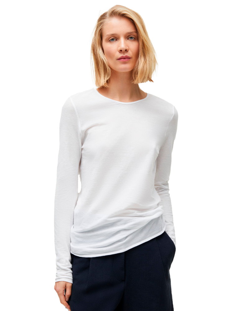 AIAYU Gentle Long Sleeve - White