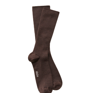 Aiayu Wool Rib Socks - Brown