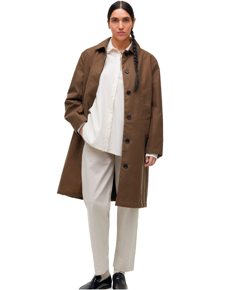 Aiayu Noah Coat Oilskin - Bark