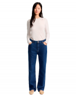 Cooper Highwaist Straight Jeans - Mid Blue