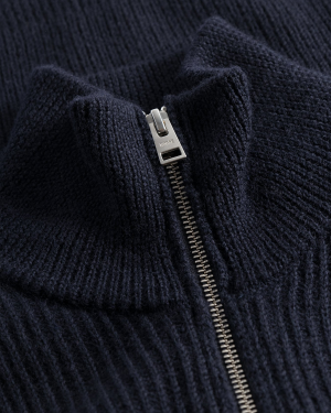 NORSE PROJECTS Hagen Full Zip - Dark Navy