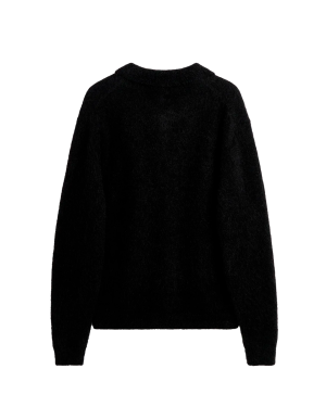 Sunflower A25 Mohair Polo - Black
