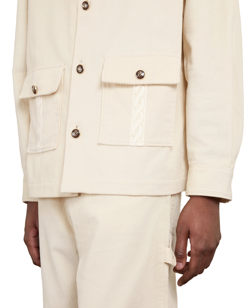 DRÔLE DE MONSIEUR La Surchemise Corduroy - Ecru