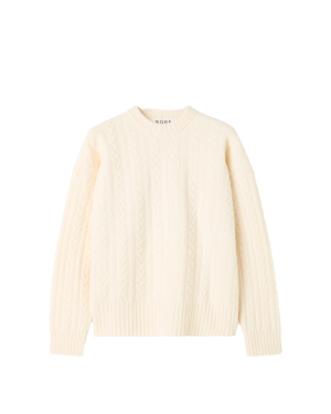 RÒHE Cable Knit Jumper - Off White