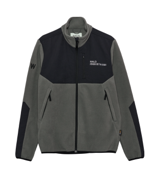 HALO Blocked Zip Fleece - Gunmetal