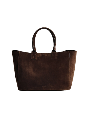 KONÉ Large Fillippo Bag - Suede Palissandro